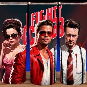 Fight Club 90s Tyler Durden - Bradd Pitt Movie Cup Mug Tumbler